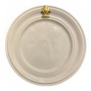 NEW Juliska Acanthus White & Gold Cocktail Dessert Side Plate 7.5"